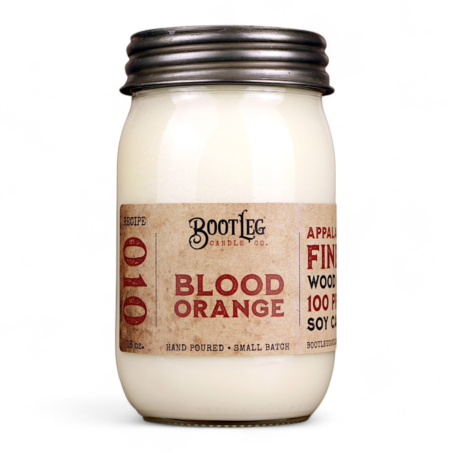 Blood Orange - 16oz Soy Wax, Wood Wick Candle