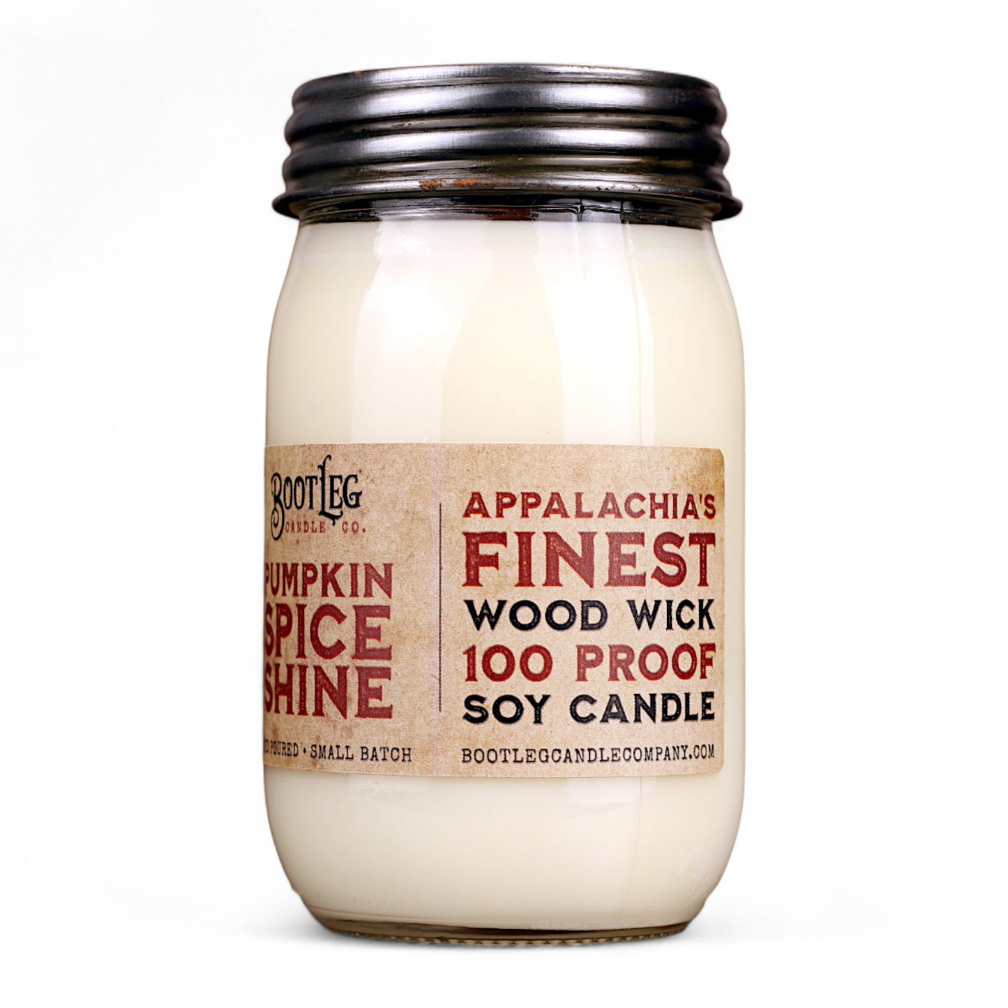 Pumpkin Spice Shine - 16oz Soy Wax, Wood Wick Candle