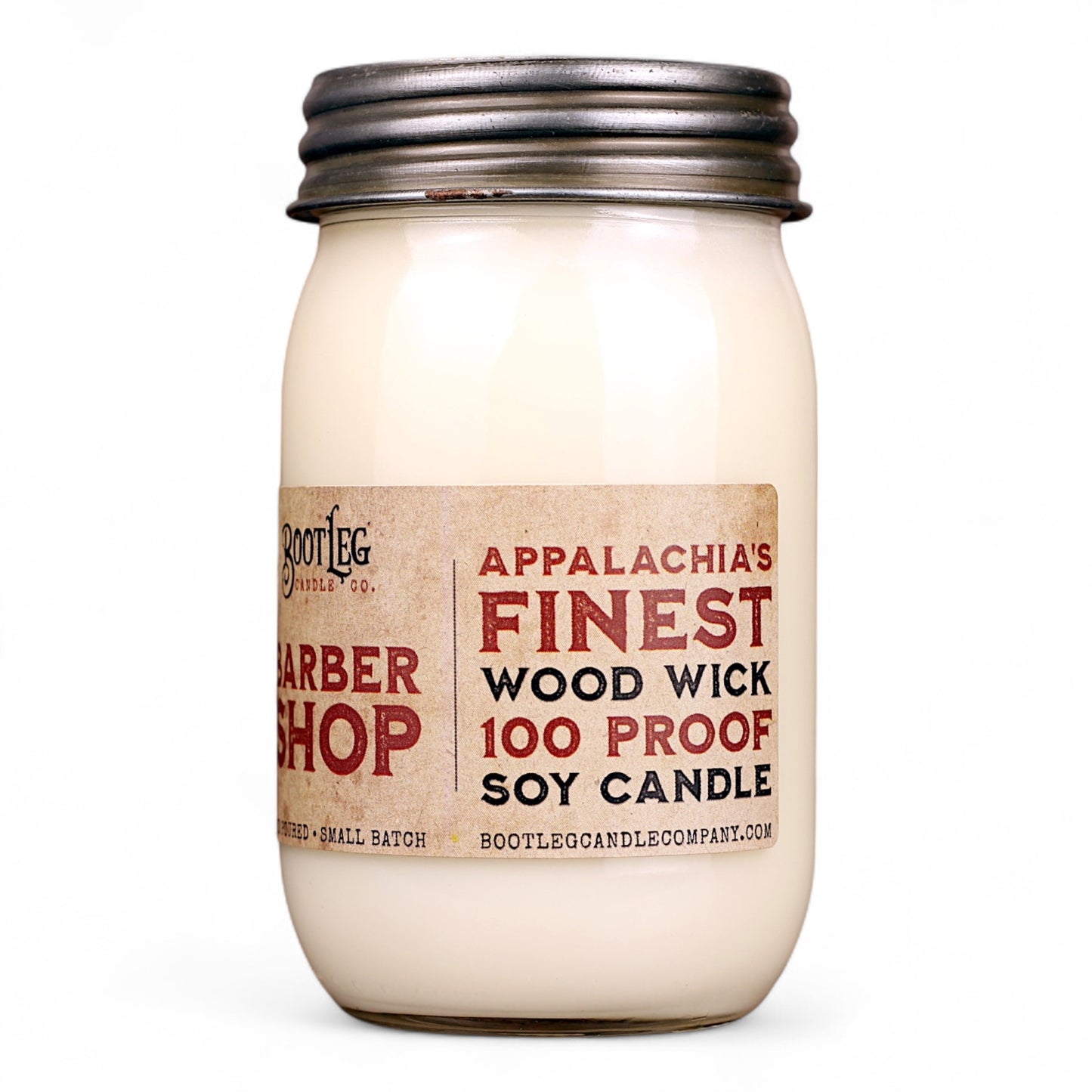 Barber Shop - 16oz Soy Wax, Wood Wick Candle