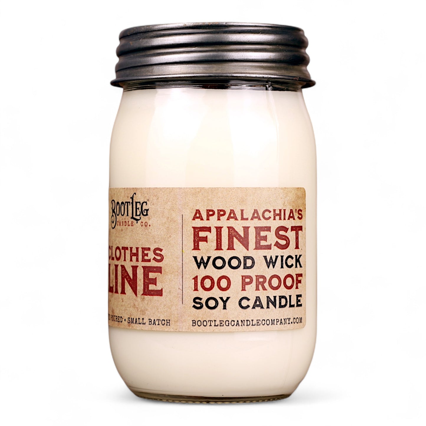 Clothesline - 16oz Soy Wax, Wood Wick Candle