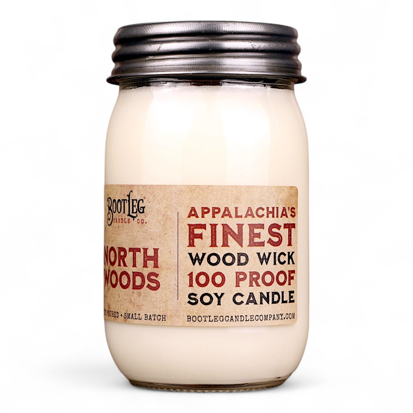 North Woods - 16oz Soy Wax, Wood Wick Candle