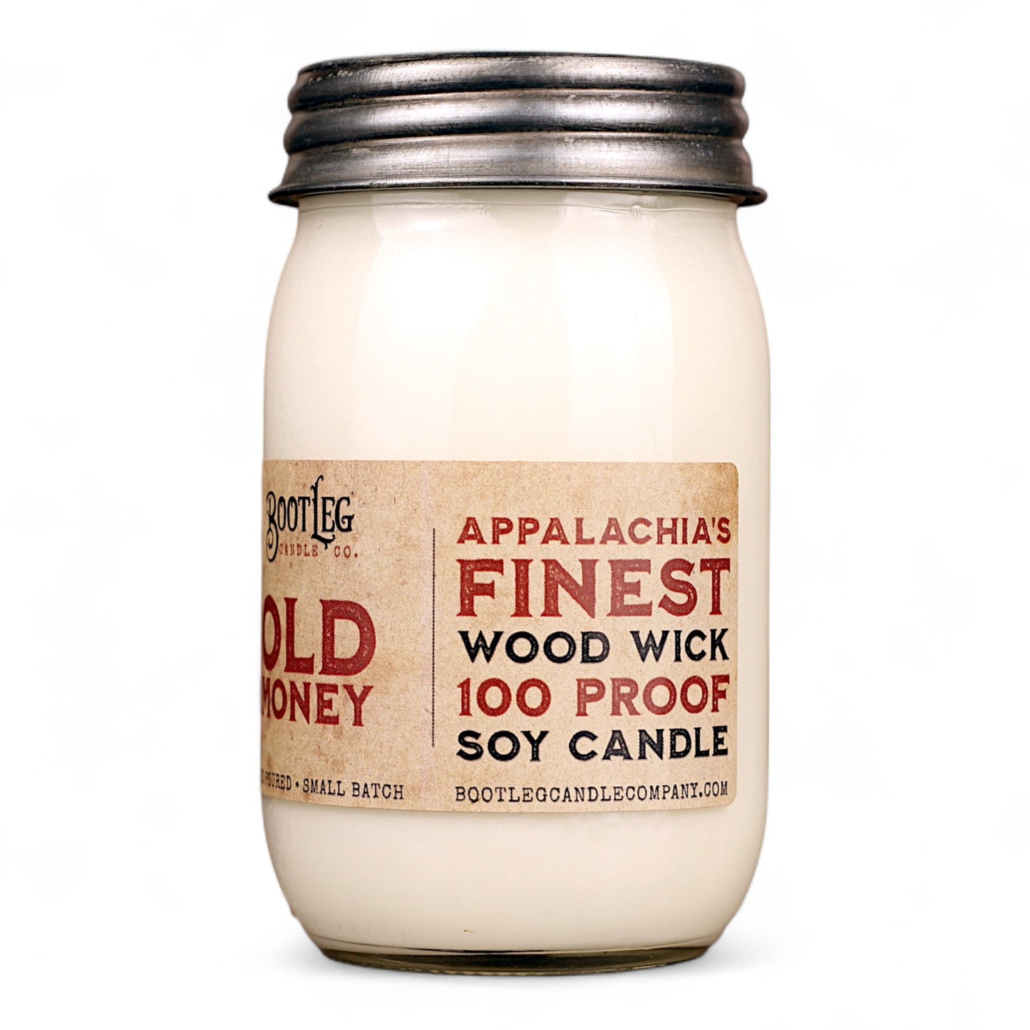 Old Money - 16oz Soy Wax, Wood Wick Candle