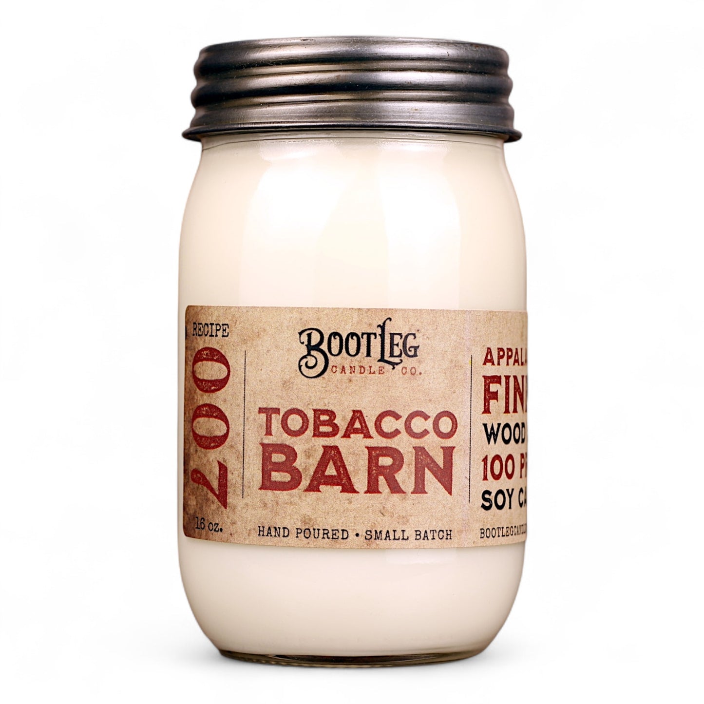 Tobacco Barn - 16oz Soy Wax, Wood Wick Candle