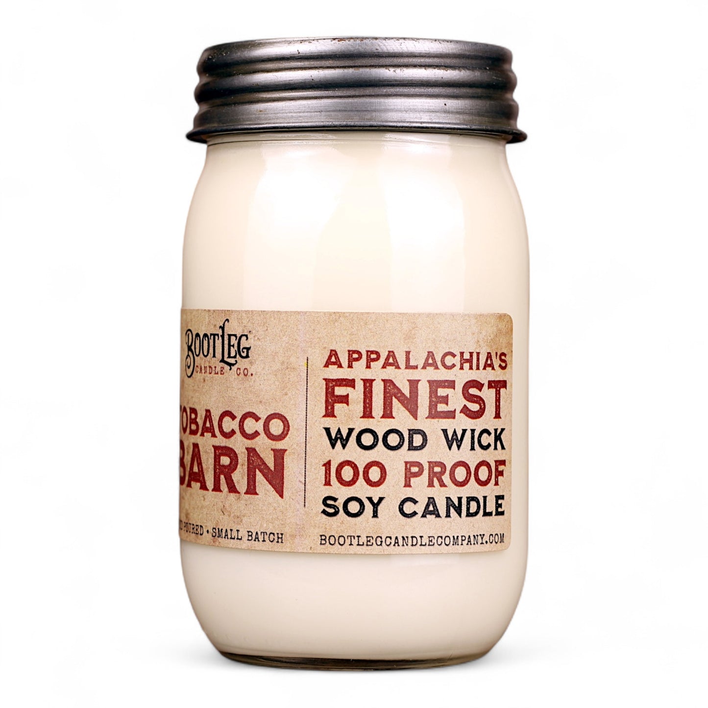 Tobacco Barn - 16oz Soy Wax, Wood Wick Candle