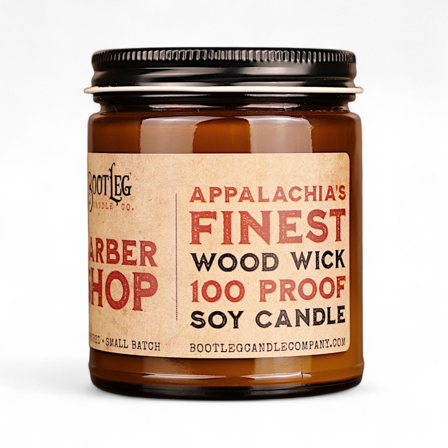 Barbershop - 8oz Soy Wax, Wood Wick Candle