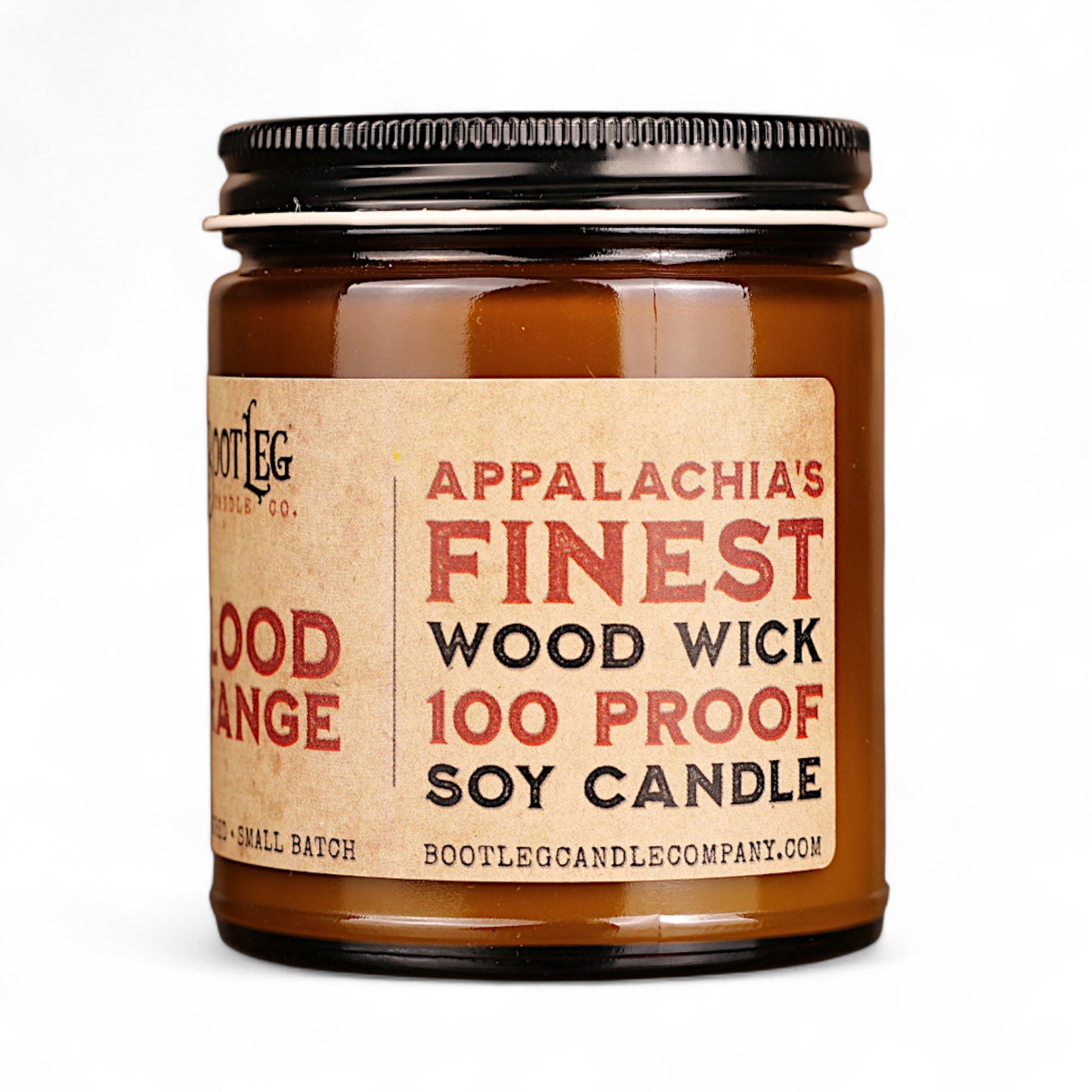 Blood Orange - 8oz Soy Wax, Wood Wick Candle