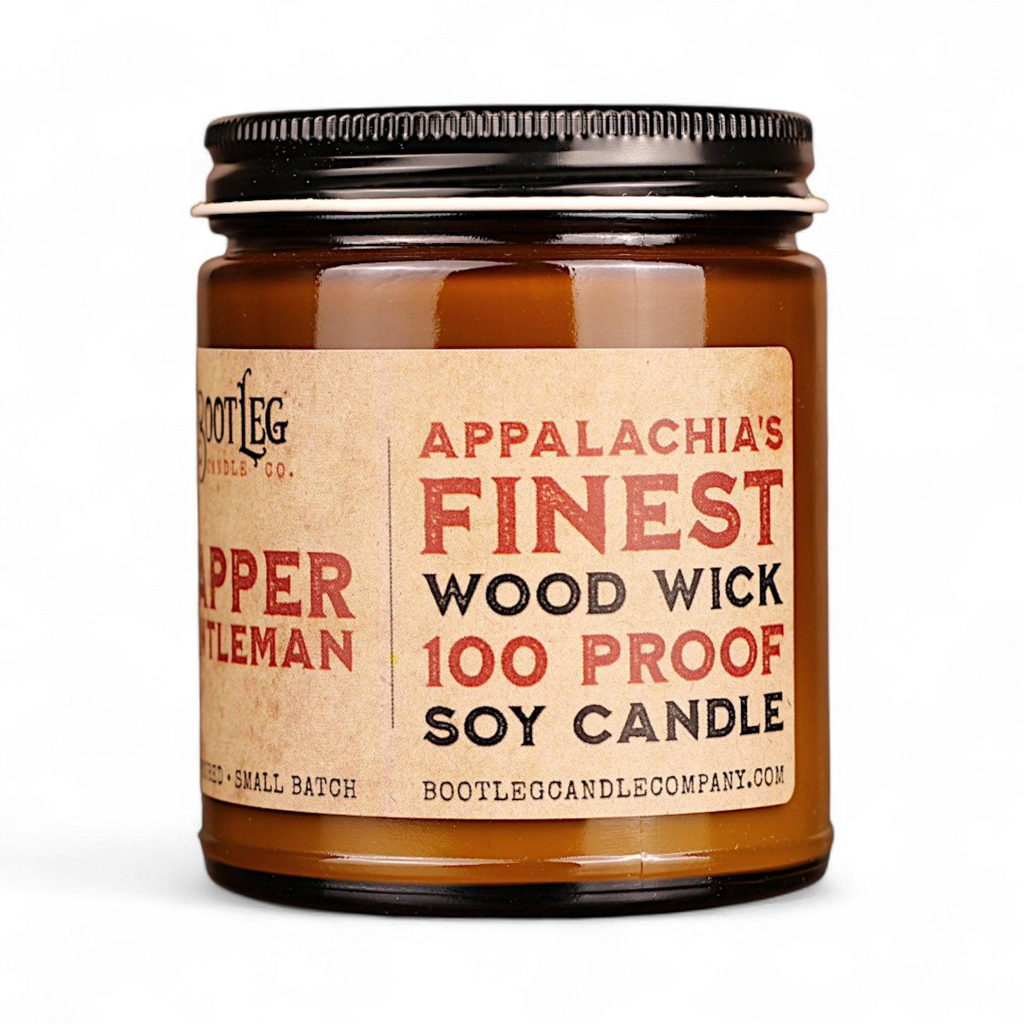 Dapper Gentleman - 8oz Soy Wax, Wood Wick Candle