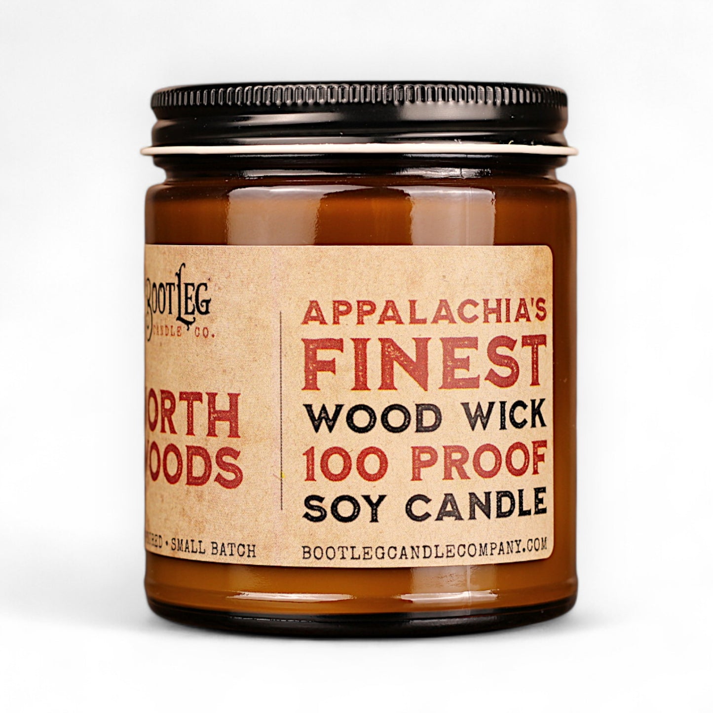 North Woods - 8oz Soy Wax, Wood Wick Candle