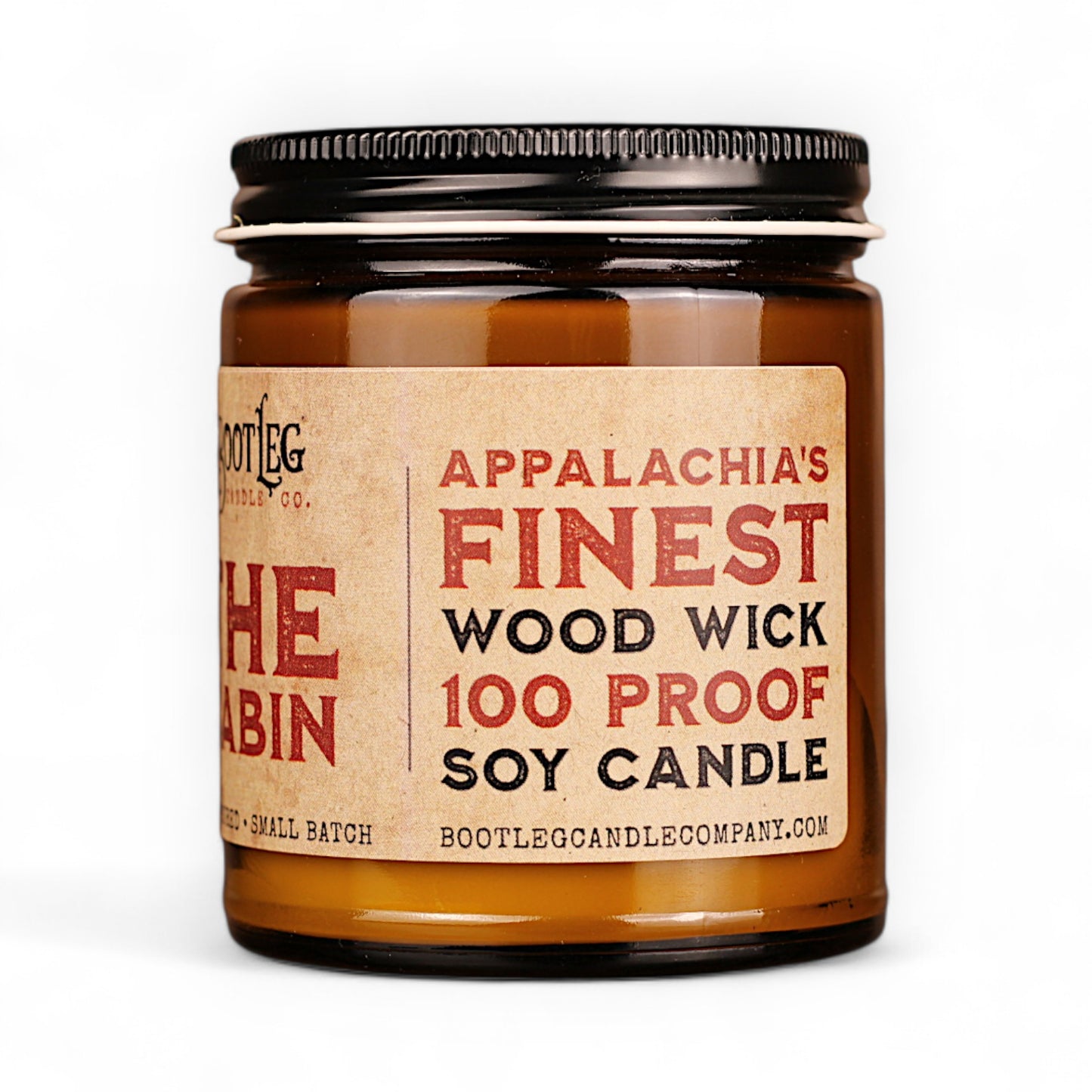 The Cabin - 8oz Soy Wax, Wood Wick Candle