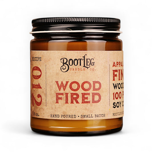 Wood Fired - 8oz Soy Wax, Wood Wick Candle