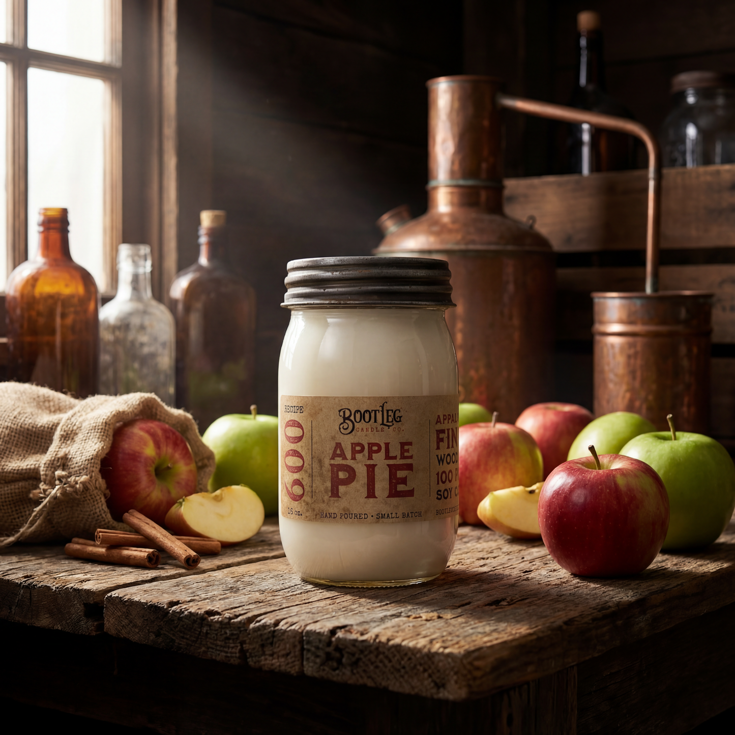 Apple Pie - 16oz. Soy Wax, Wood Wick Candle