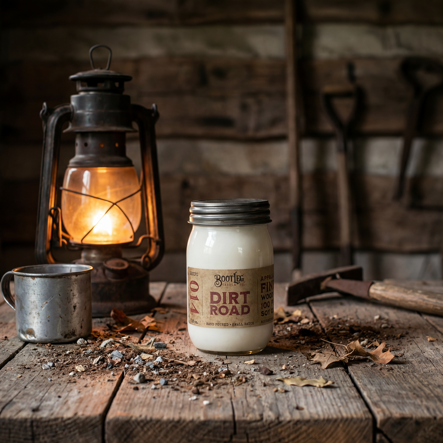 Dirt Road - 16oz. Soy Wax, Wood Wick Candle