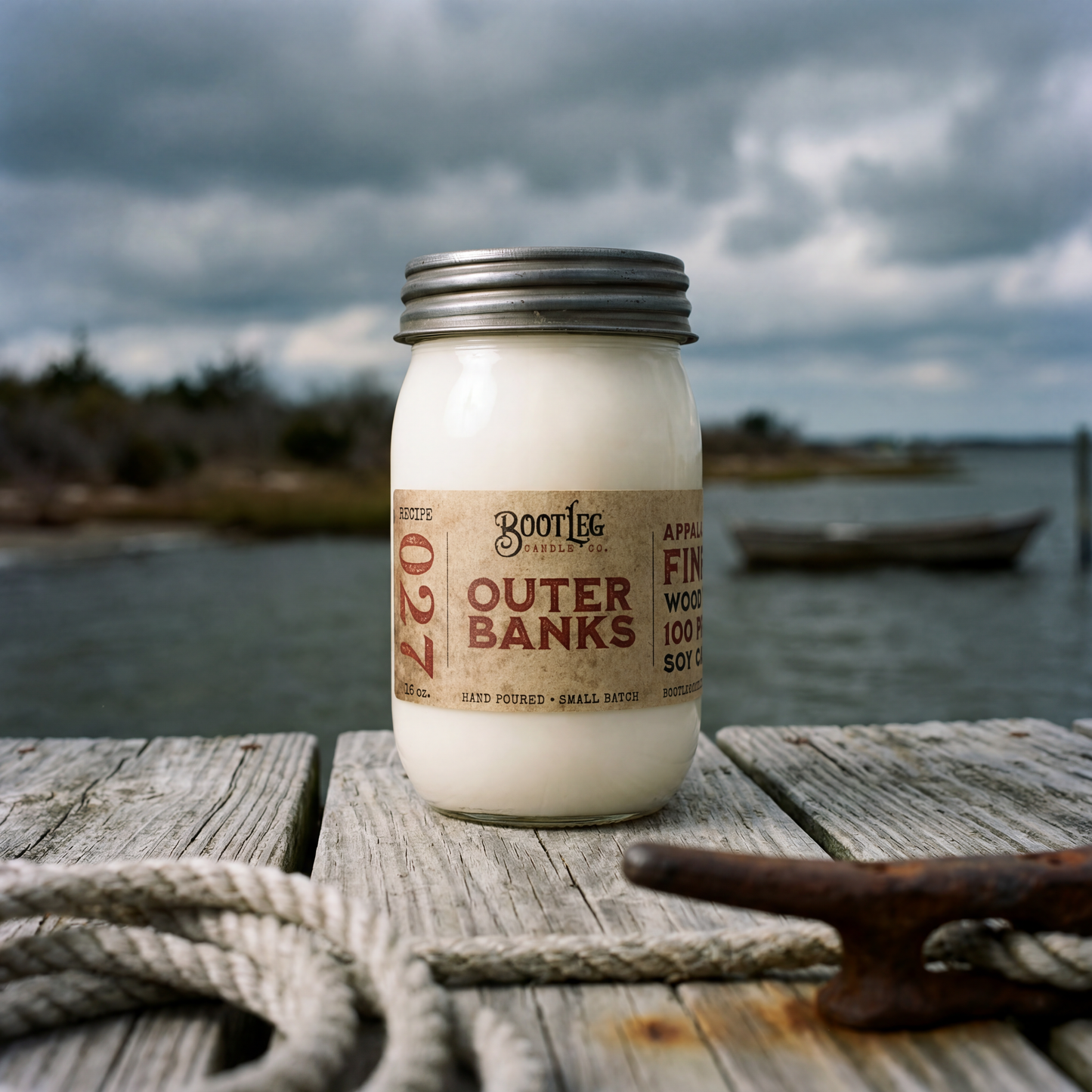 Outer Banks - 16oz. Soy Wax, Wood Wick Candle