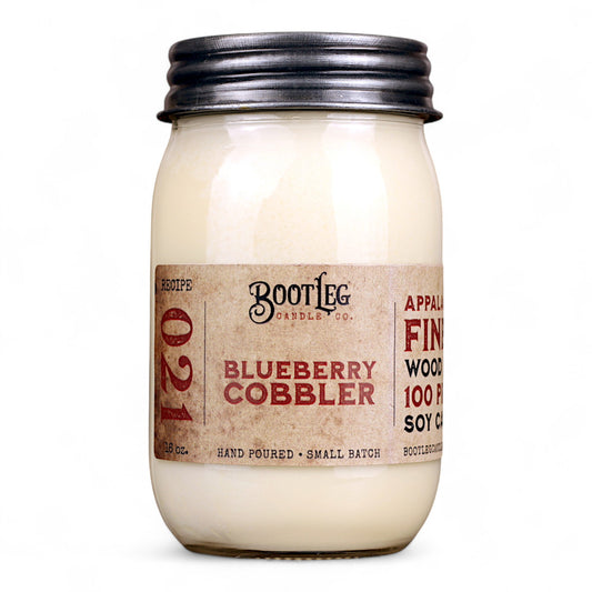 Blueberry Cobbler - 16oz Soy Wax, Wood Wick Candle