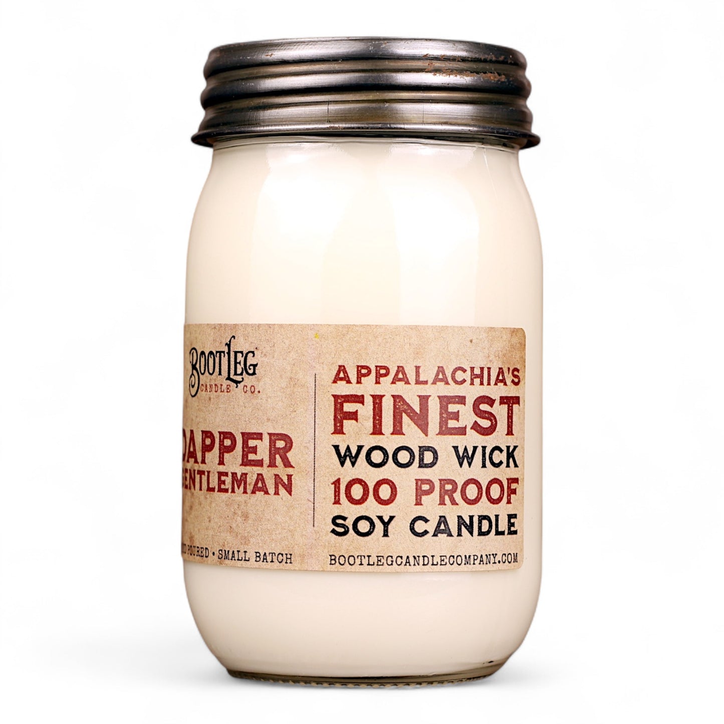 Dapper Gentleman - 16oz Soy Wax, Wood Wick Candle