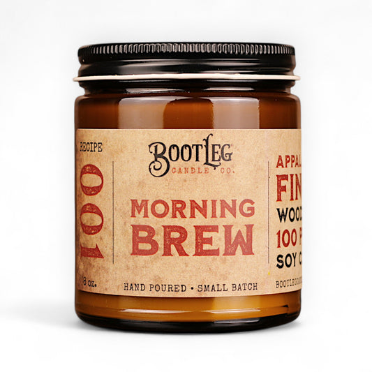 Morning Brew - 8oz Soy Wax, Wood Wick Candle