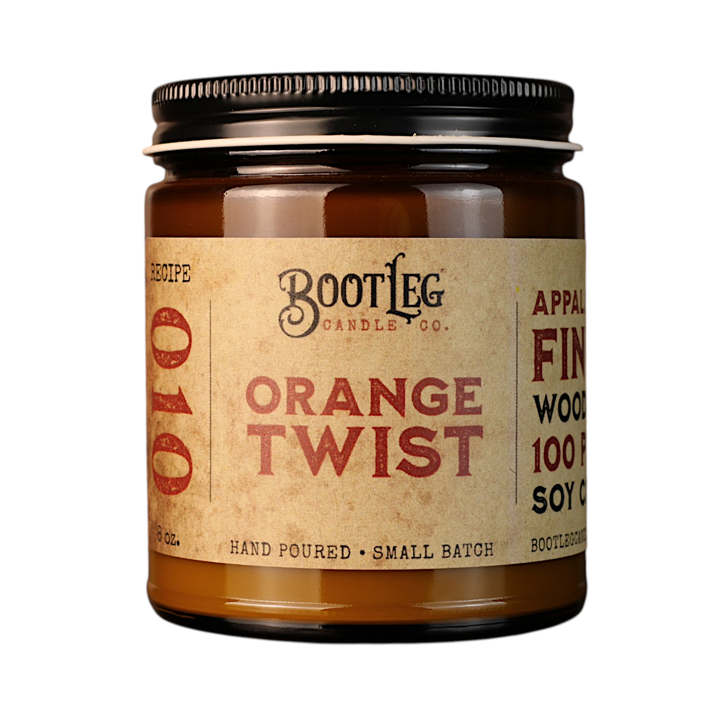 Orange Twist - 8oz. Soy Wax, Wood Wick Candle