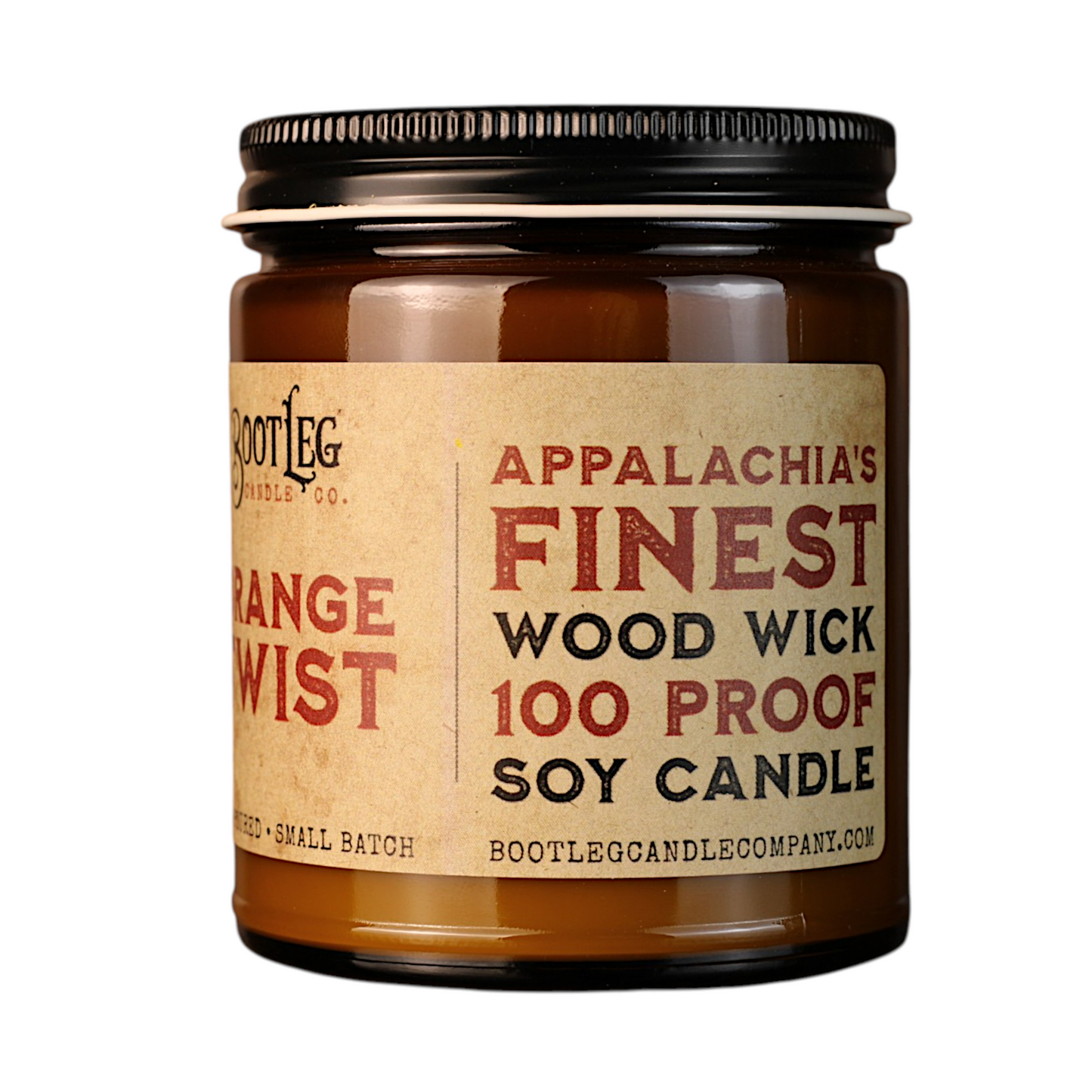Orange Twist - 8oz. Soy Wax, Wood Wick Candle
