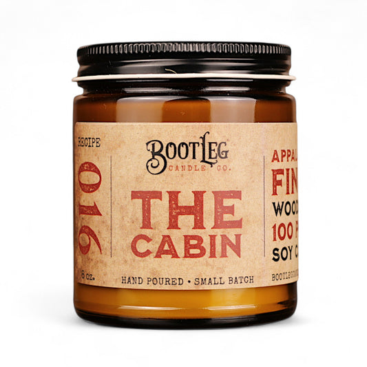 The Cabin - 8oz Soy Wax, Wood Wick Candle