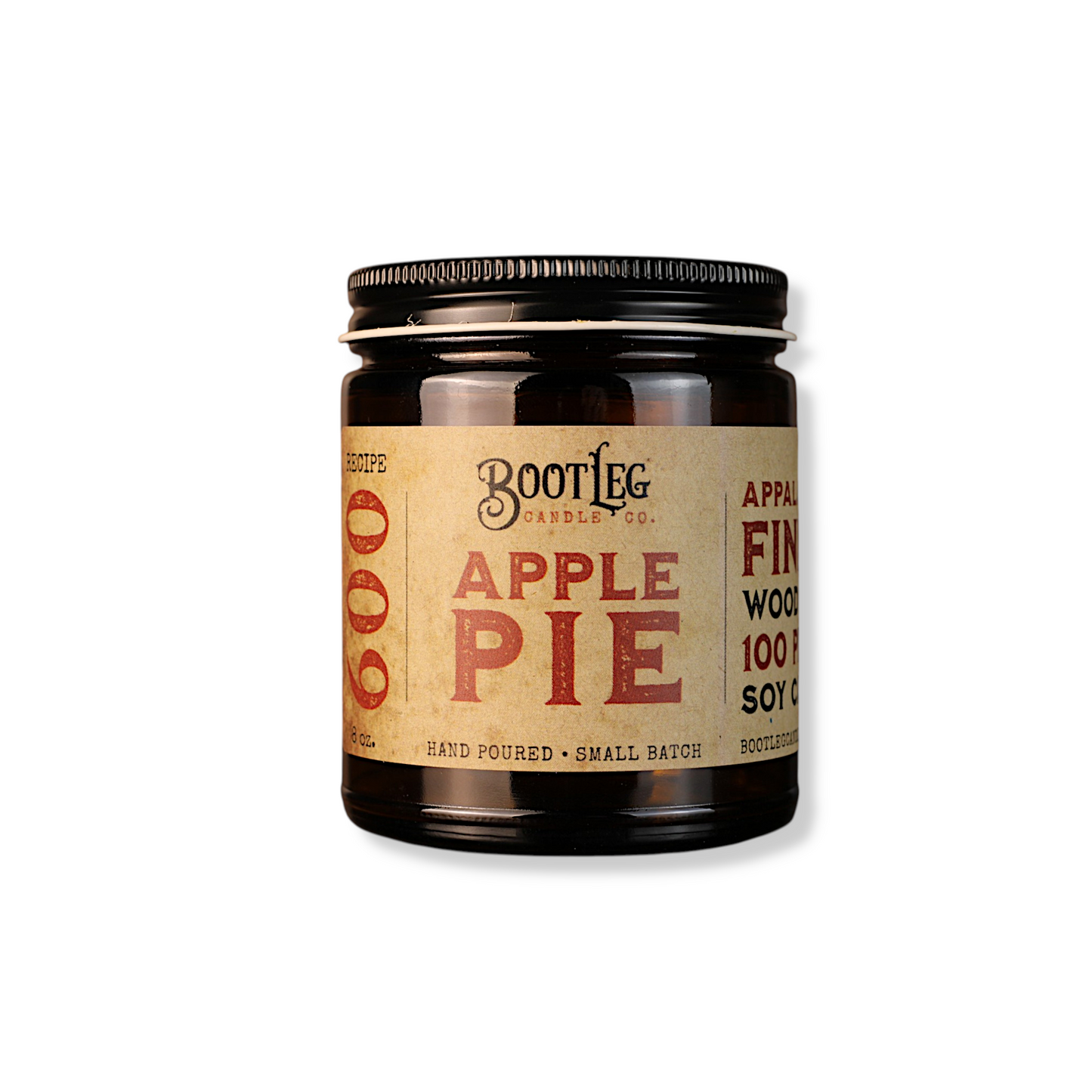 Apple Pie - 8oz. Soy Wax, Wood Wick Candle