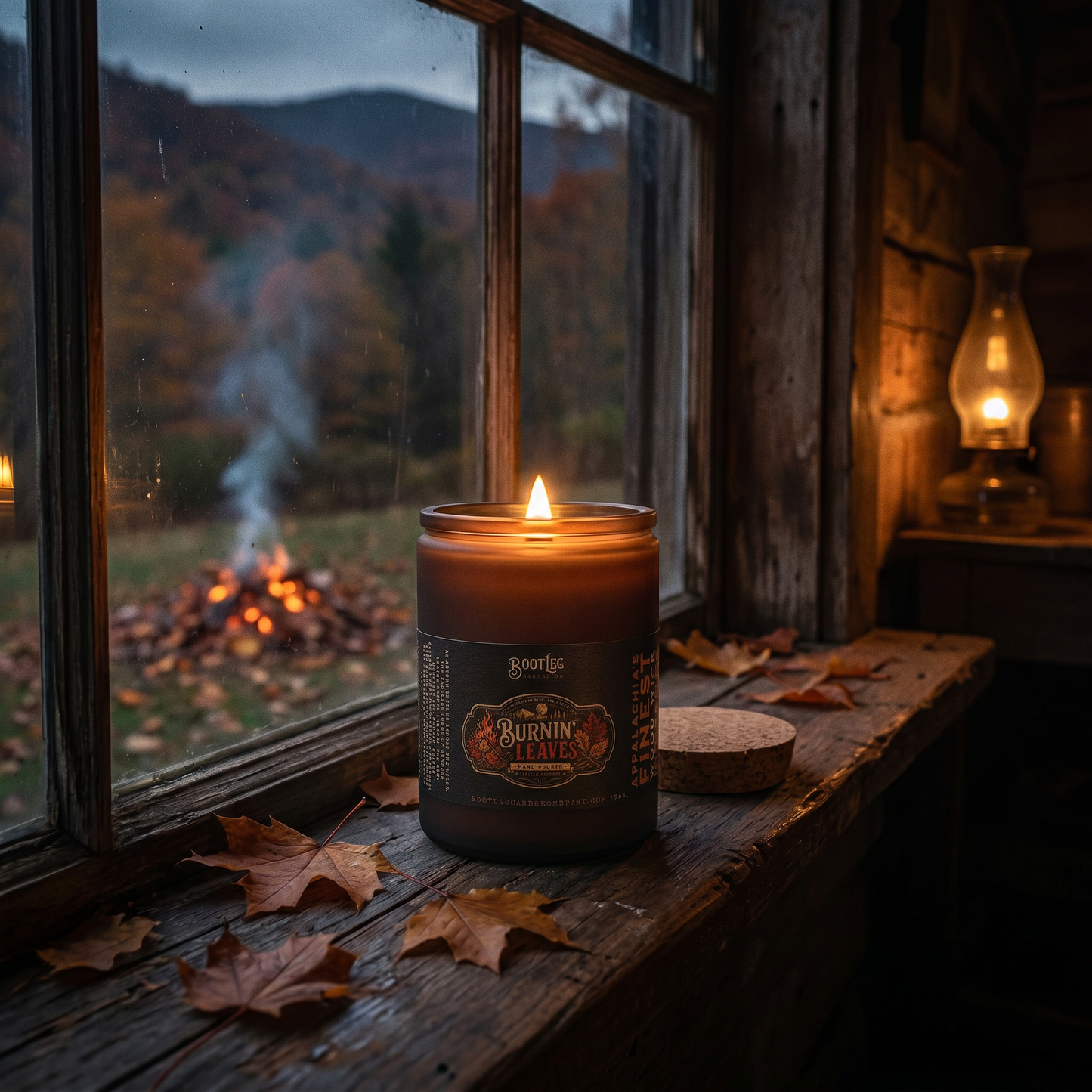 Burnin' Leaves - 12oz. Wood Wick, Soy Wax Candle