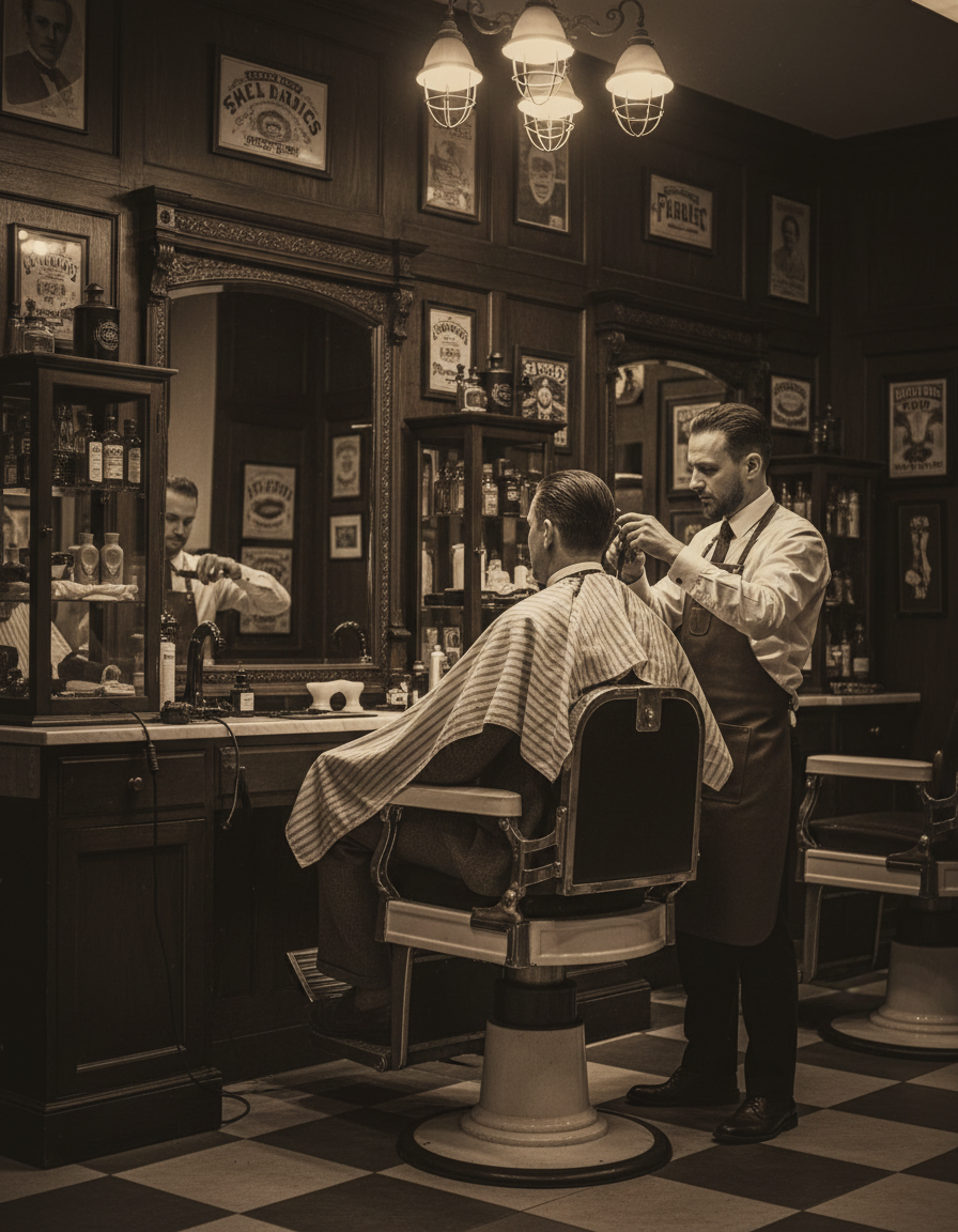 Barbershop - 8oz Soy Wax, Wood Wick Candle