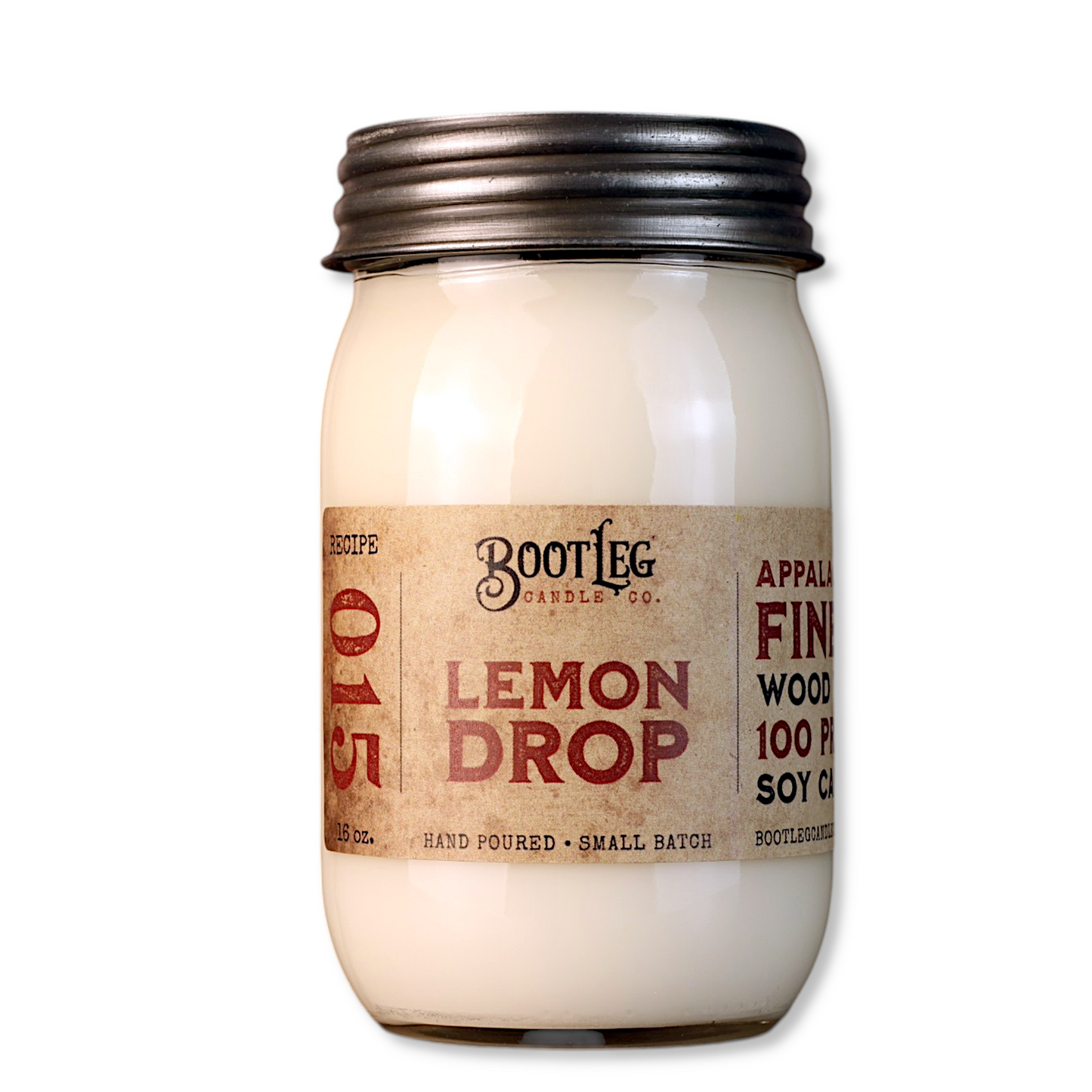 Lemon Drop - 16oz. Soy Wax, Wood Wick Candle