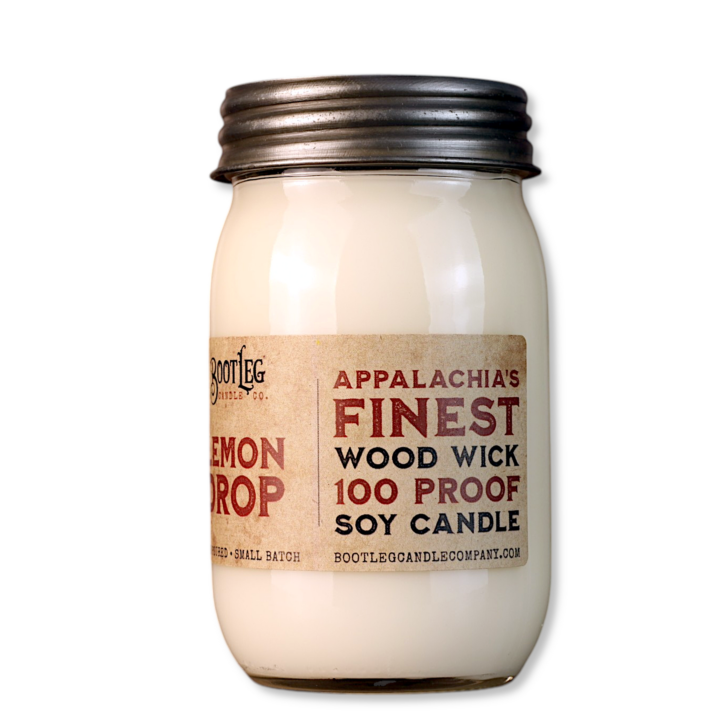 Lemon Drop - 16oz. Soy Wax, Wood Wick Candle