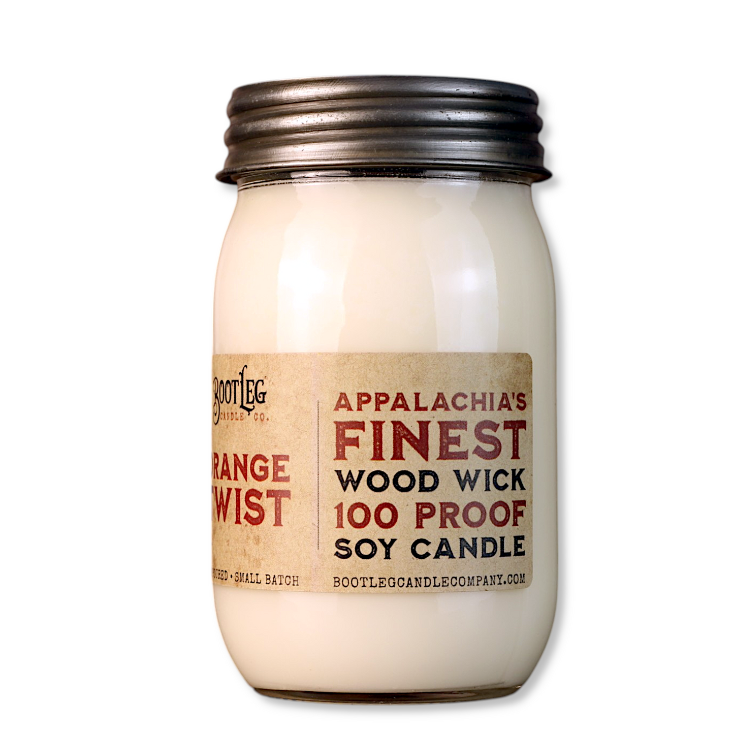 Orange Twist - 16oz. Soy Wax, Wood Wick Candle