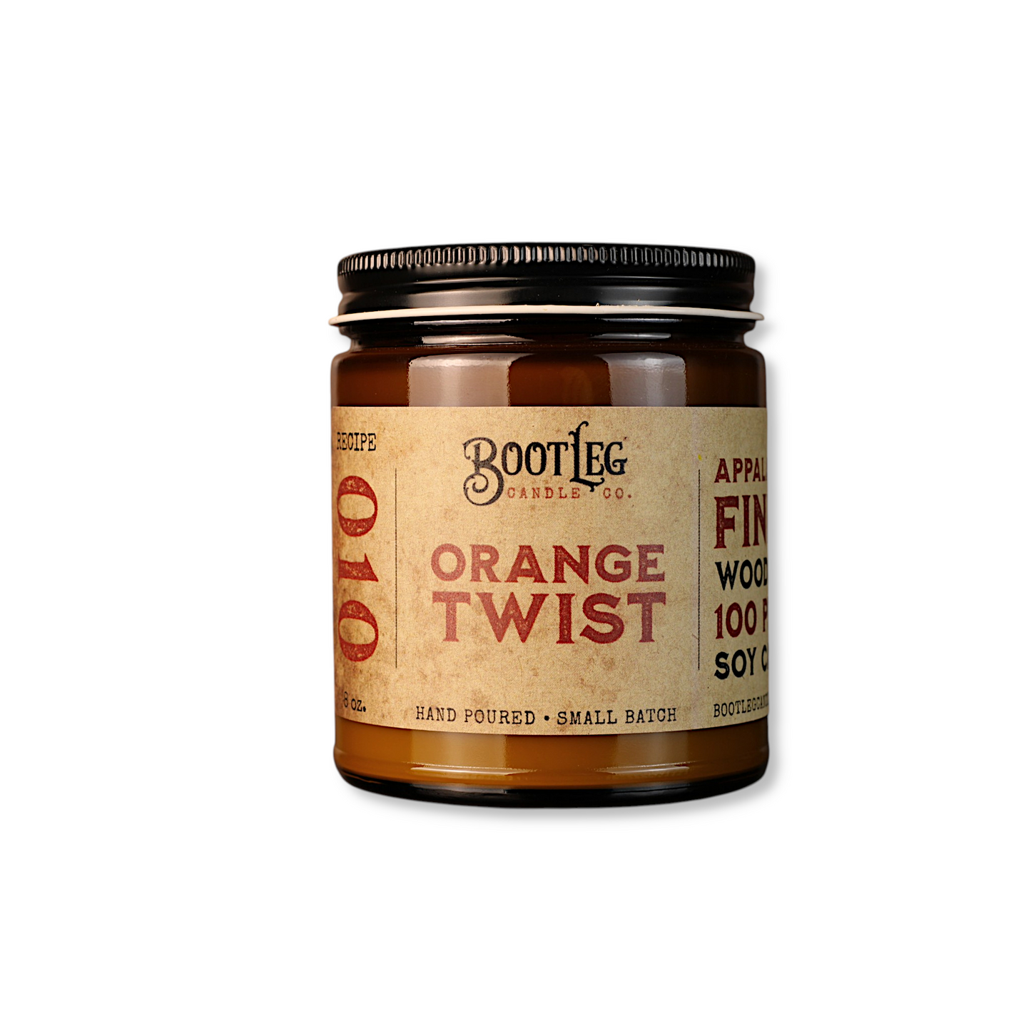 Orange Twist - 8oz. Soy Wax, Wood Wick Candle