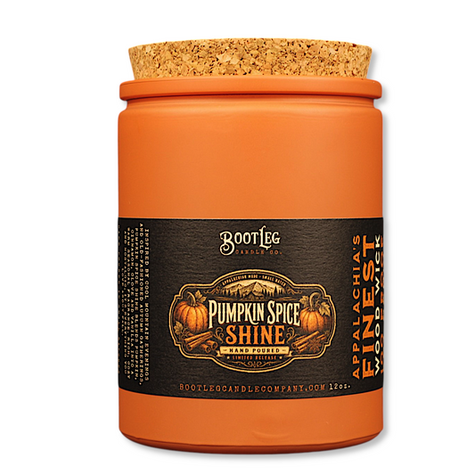 Pumpkin Spice Shine - 12oz Wood Wick, Soy Wax Candle