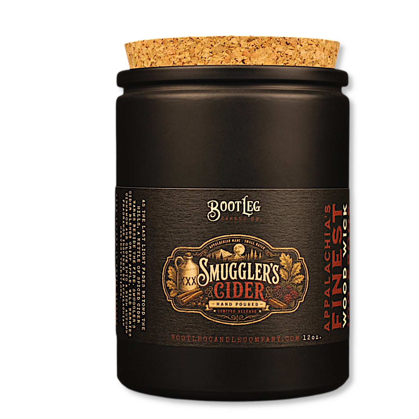 Smuggler's Cider - 12oz Wood Wick, Soy Candle
